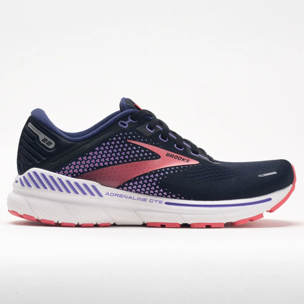Brooks Adrenaline GTS 22 Women's Black/Purple/Coral 1 Brooks Adrenaline GTS 22 Women's Black/Purple/Coral