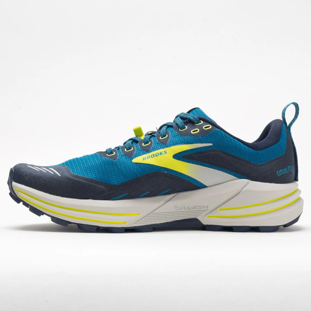 Brooks Cascadia 16 Men's Mykonos Blue/Peacoat/Lime 2 Brooks Cascadia 16 Men's Mykonos Blue/Peacoat/Lime - Image 2