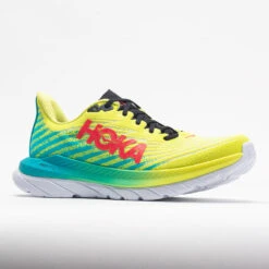 HOKA Mach 5 Women's Evening Primrose/Scuba Blue -Brooks Store 048629 5