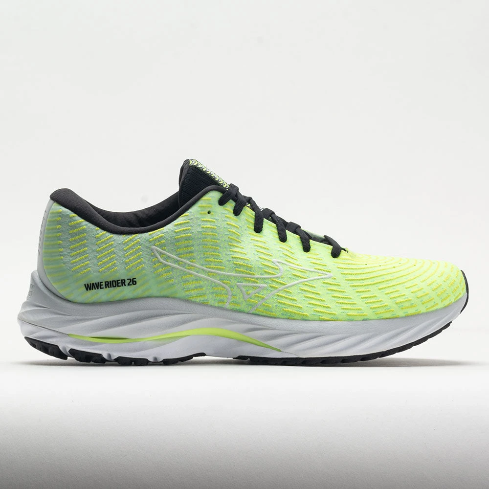 Mizuno Wave Rider 26 Men's Neo Lime/White 1 Mizuno Wave Rider 26 Men's Neo Lime/White