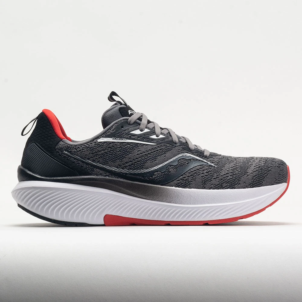 Saucony Echelon 9 Men's Charcoal/Red Sky 1 Saucony Echelon 9 Men's Charcoal/Red Sky