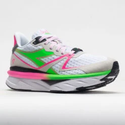 Diadora Atomo V7000 Women's White/Green Fluo/Pink Fluo 10 Diadora Atomo V7000 Women's White/Green Fluo/Pink Fluo -Brooks Store 049498 5