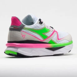 Diadora Atomo V7000 Women's White/Green Fluo/Pink Fluo 11 Diadora Atomo V7000 Women's White/Green Fluo/Pink Fluo -Brooks Store 049498 6