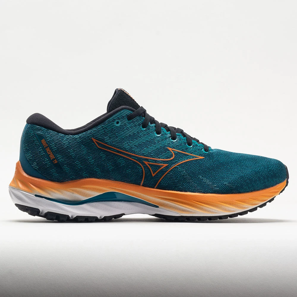 Mizuno Wave Inspire 19 Men's Ink Blue/Bird Of Paradise 1 Mizuno Wave Inspire 19 Men's Ink Blue/Bird Of Paradise