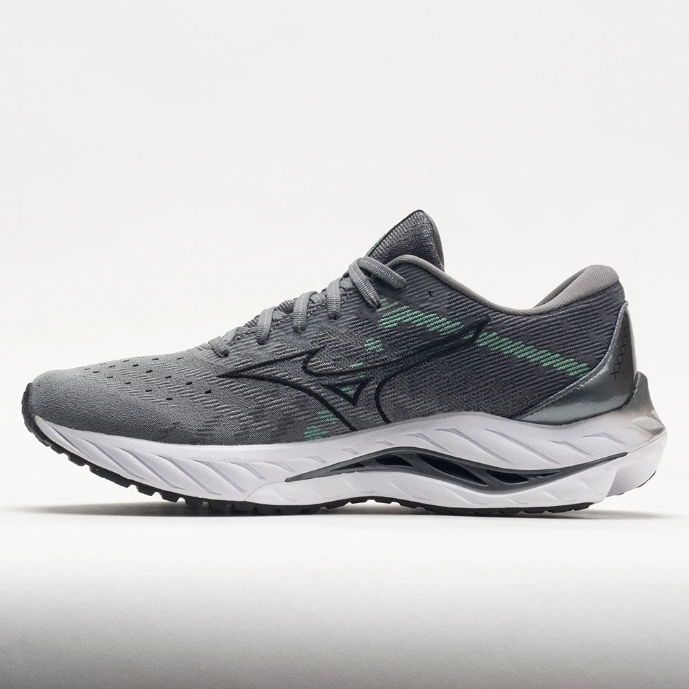 Mizuno Wave Inspire 19 Knit Men's Ultimate Grey/Black 2 Mizuno Wave Inspire 19 Knit Men's Ultimate Grey/Black - Image 2