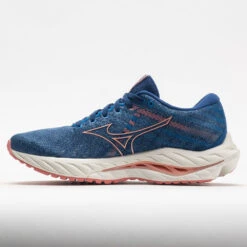 Mizuno Wave Inspire 19 Women's Blue Quartz/Peach Bud -Brooks Store 049747 1