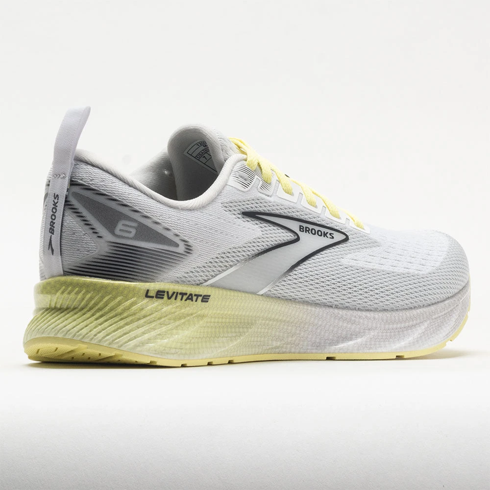 Brooks Levitate 6 Women's White/Oyster/Yellow 6 Brooks Levitate 6 Women's White/Oyster/Yellow - Image 6