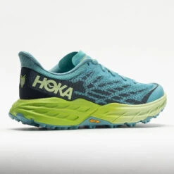 HOKA Speedgoat 5 Women's Coastal Shade/Green Glow -Brooks Store 049967 6