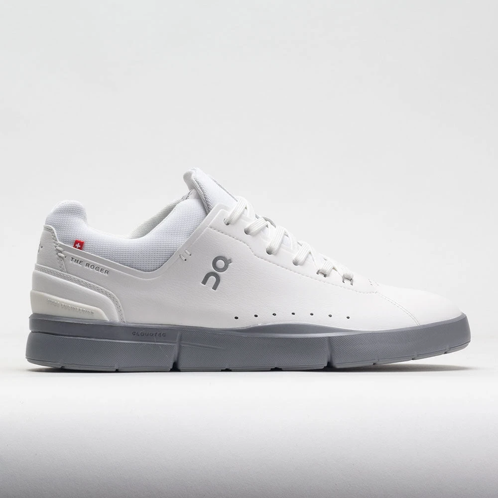 On Running On The Roger Advantage Men's White/Alloy 1 On Running On The Roger Advantage Men's White/Alloy